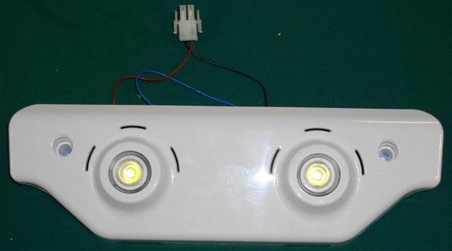 Components LED indicators: There are 2 connected in series, so when one LED is damaged, the other will not switch