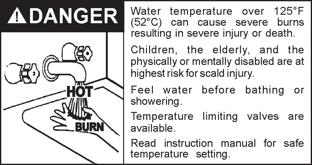 GENERAL SAFETY INFORMATION PRECAUTIONS HYDROGEN GAS (FLAMMABLE) DO NOT USE THIS WATER HEATER IF ANY PART HAS BEEN UNDER WATER.
