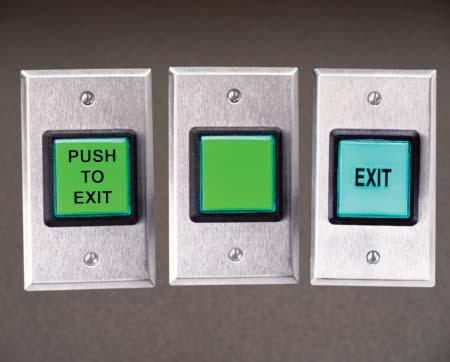 5210 SERIES MUSHROOM & KEY RESET BUTTONS 1-9/16 or 2-3/8 Diameter Button Momentary, Alternate Action or Time Delayed Optional Latching with Key Reset Function The 5210 request-to-exit controls are