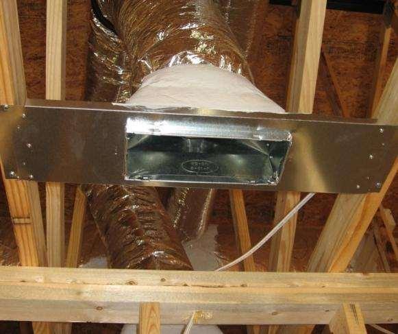contractor-provided balancing report C Duct to boot connection of jump
