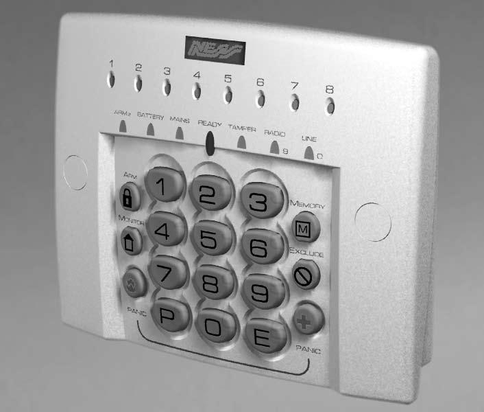 ECO8x Ness ECO8x alarm control panel