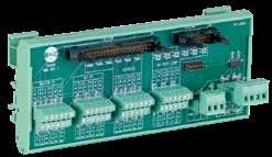 RM6 RELAY INTERFACE MODULE The RM6 is a DIN rail mountable six circuit relay interface module for linking individual solid state or mechanical relays via ribbon cable to the TCM18 module.