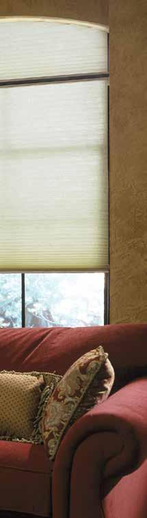 Cellular Specialty Shades Uniquely shaped windows are easily accommodated with Cellular Specialty Shades.