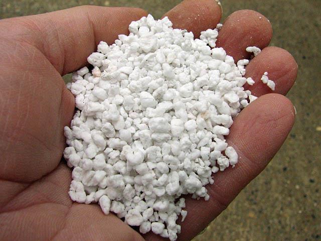 Perlite Mineral Silica of volcanic origin Grades used in container media are ground first and then heated until the added water vaporizes to form an expanded light substance powder The lightness and