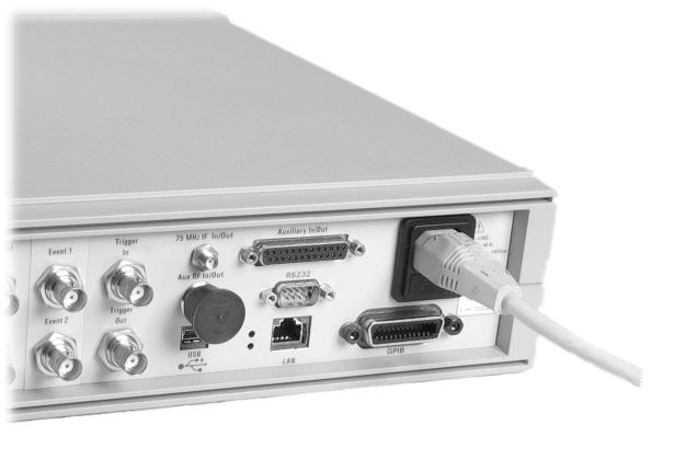 1 Preparation and Installation System Check No Line power is supplied to the N4011A MIMO/Multi- port Adapter. Power is supplied by the N4010A Test Set via the interconnecting rear panel cable.