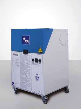 14 Mobile suction and filter units filtoo Mechanical filter unit IFA 1102002 A stable steel sheeting construction with continuous powder coating guarantees a maintenance low operation even under