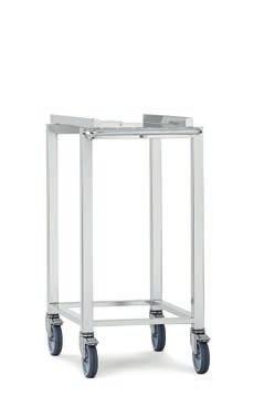 The banqueting sector the professional catering event Roll-in frame Base required for sliding the mobile shelf rack or plate rack into and out of the chamber.