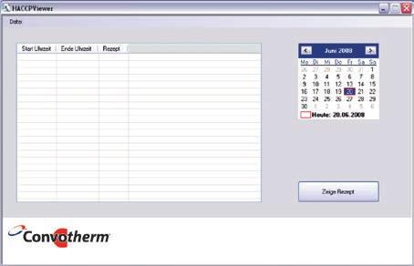 HACCPViewer Easily export HACCP data and information such as pasteurisation figures for displaying and managing on your PC.