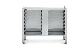 Appliance stand, closed on three sides, 14 pairs of shelf rails 6.10 / 10.10 6.20 / 10.