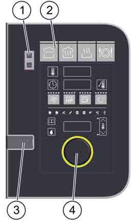display Status indicators 3 USB port Used to plug in a USB stick Control panel layout and parts in easydial No.