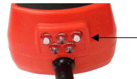 3 UV LED s will turn on (see image below). 2.
