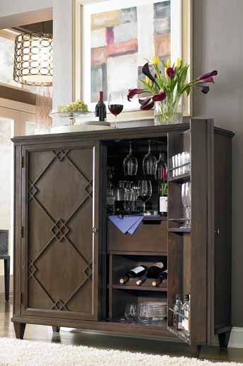 Shown in Graphite: Bar Cabinet 6A44-G657