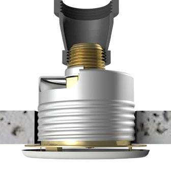 A leak tight seal should be achieved by turning the sprinkler clockwise to -/ turns