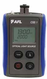 CSS1-SM Laser Source CSM1 Power Meter Four models provide wide wavelength and power level ranges Stores optical references for each calibrated wavelength Auto-detects Test Tones for use in fiber