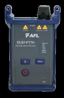 OLS Series Light Sources Features Rugged, dependable, tools backed with 5-Year Warranty Simple user interface minimizes training requirements Stabilized outputs for accurate loss measurements Wave ID