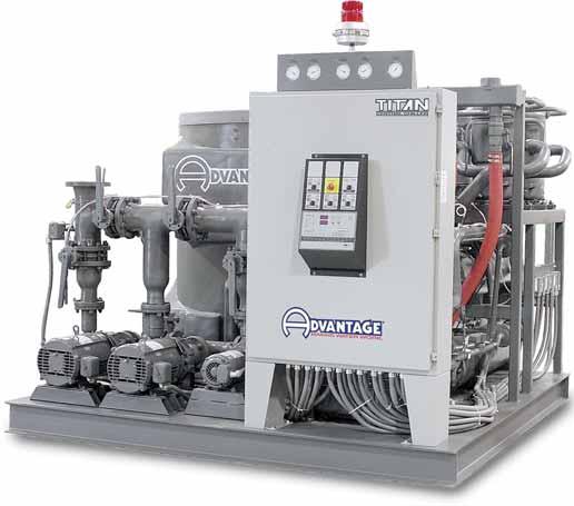 Complementary visit for preventive maintenance consultation Water-Cooled and Air-Cooled Models Titan Series central chiller, model TI-W shown with optional standby pump and manifold.