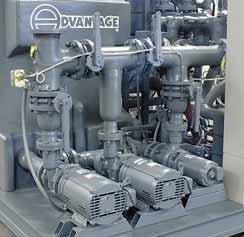 The process and evaporator pumps operate independently of each other, allowing for greater control of water temperature, flow and pressure.