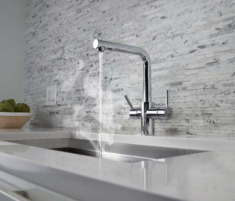Steaming hot water taps... Contemporary kitchen? There s an InSinkErator instant hot water dispenser to match that. Country? We ve got a mixer design for that, too.