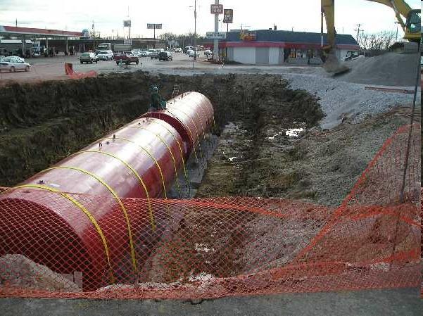 double-walled construction becoming good practice reduced costs (savings for leak detection)