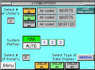 System Options If ACCESS CLASS is C or higher (User 3 or User 12 is activated), the OPTION button is visible in the lower left corner on the OVERVIEW screen.
