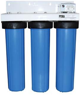 Part Number Pura Whole House, Big Boy Series Pura Whole House Series Pura UV20 Series are designed to provide disinfected water at a flow rate of 8-10 gpm.