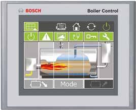 28 Efficiency on a large scale Boiler control BCO The intuitive boiler control based on PLC offers very high transparency of operating data for optimum boiler operation.