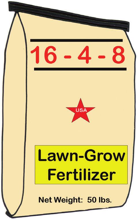 Many soils may already have enough phosphorus and potassium. If the soil test finds that your lawn does not need phosphorus and/or potassium, choose a fertilizer that provides only nitrogen.