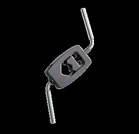 Flex-coupling P/N 036300585 Includes clamping stud for stirrer shaft Accepts Ø 10 mm shafts T-Handle P/N 036210335 Flexible shaft P/N