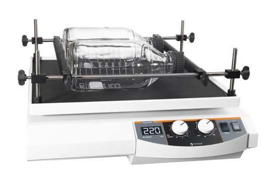 Promax 1020 The incubating model The Promax 1020 is a medium-sized model and accepts load capacities of 5 kg Wide range of accessories, attachments and clamps for separatory funnels available With a