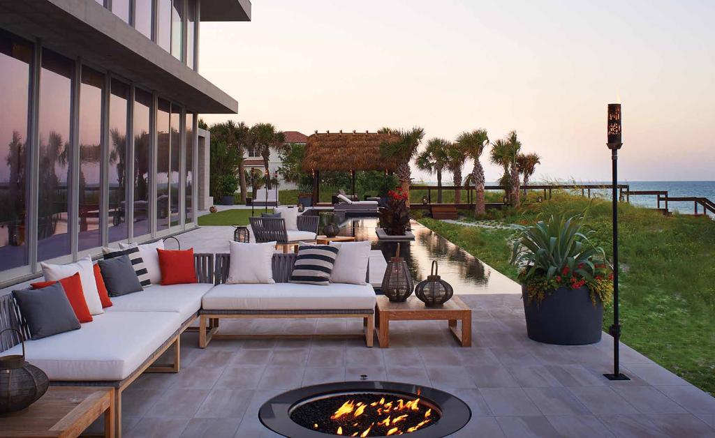 oceanfront HOuse vero beach on florida s atlantic coast, interior designer Dorothee Junkin has mixed celestial lighting with tactile surfaces, and blended the best of north american