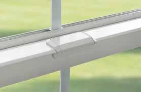 fully integrated, easy-to-use steel bolt that secures your sliding patio door firmly into the top frame with the flip of a lever.