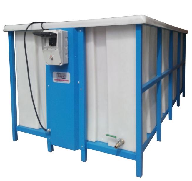The curing tank is designed for curing concrete cubes and cylinders. The mixing pan is removable and tilts for easy access to the pan and emptying on completion of the mixing operation.