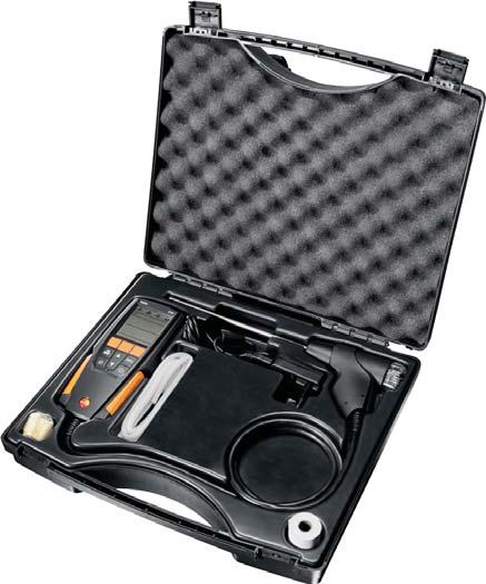Flue Gas Analyser The Testo 310 has four core measurement menus: flue gas, ambient CO, draught and pressure.