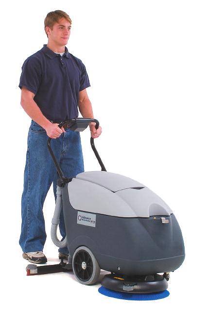 Micromatic 13E Automatic Scrubbers Replaces mop and bucket cleaning 13 inch scrub path, cord-electric Dual 6.