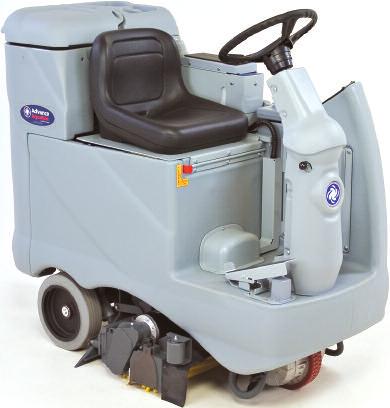 A wide 28 inch cleaning path and a 63 inch turning radius delivers superior cleaning results.