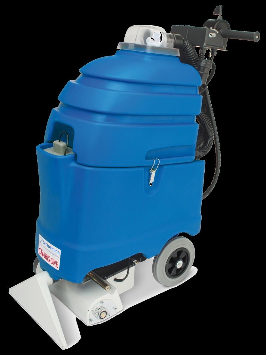 Self-contained machines The Charis-ONE is a self-contained machine, for cleaning middle sized carpeted areas.