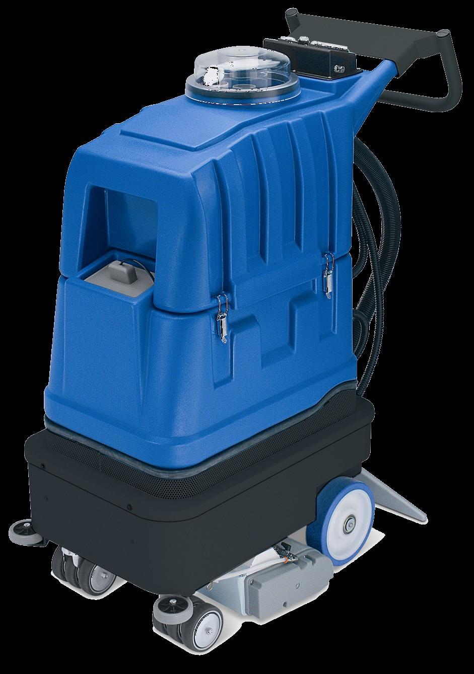 Self-Contained machines The Powerful is a self-propelled machine designed to clean very large areas of carpeting.