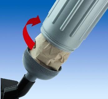 This tool has no brush motor, since the brush rotation is activated by the etraction machine s airflow.