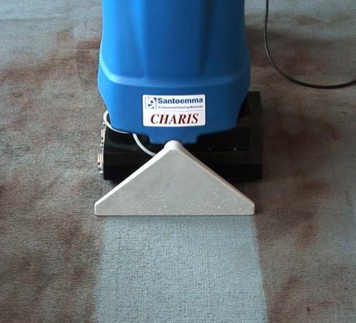 4 litres sprayed with the classic injection-etraction system 800 gr residue (20% of 4 litres) 1 litre sprayed 100 gr residue (10% of 1 litre) After cleaning, the residual solution in the carpet