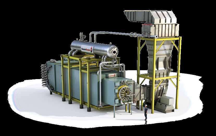 Forced-Circulation Generator (FC-OSSG) 150,000 to 500,000 lb/hr The Cleaver-Brooks FC-OSSG combines the benefits of a traditional D-style watertube boiler, with high saturated steam purity and very