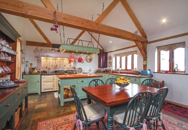 Situation Meadow Barn is located in a delightful edge of village setting, between Medstead and Upper Wield, surrounded by open countryside on the plateau on the Hampshire Downs between the Itchen and