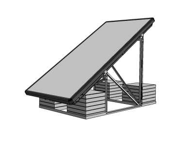Atmos EasySolar Installation Instructions In-Roof and Flat Roof Position the frame on the roof. If more than one collector is used position the frames side by side and closely against each other.