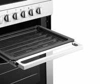 Class-leading capacity The large 80L gross capacity oven is designed to fit wide and deep trays with up to 5 shelf positions, allowing you to