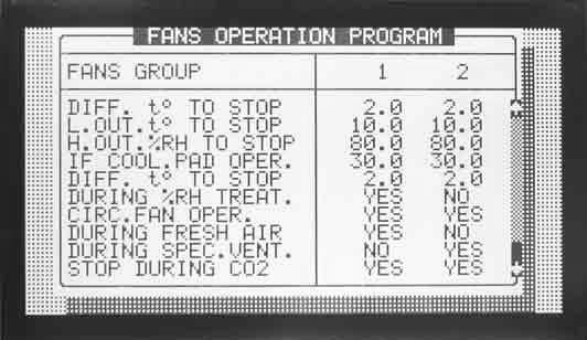 Figure 6: Fans Operation Program screenshot part 1 Figure 7: Fans Operation Program screenshot part 2 The parameters are explained below.