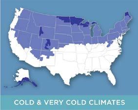 Cold-Very Cold (not including the Northeast) The cold-very cold climate is represented by cities in two Midwestern states, Michigan and Minnesota.