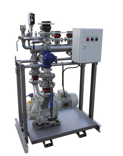 The compact, close-coupled pump design provides a small footprint which makes the unit ideal where space