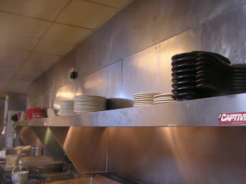 Denny s Green "Restaurant We had our vendor install a Plate rack as part of our hood system,