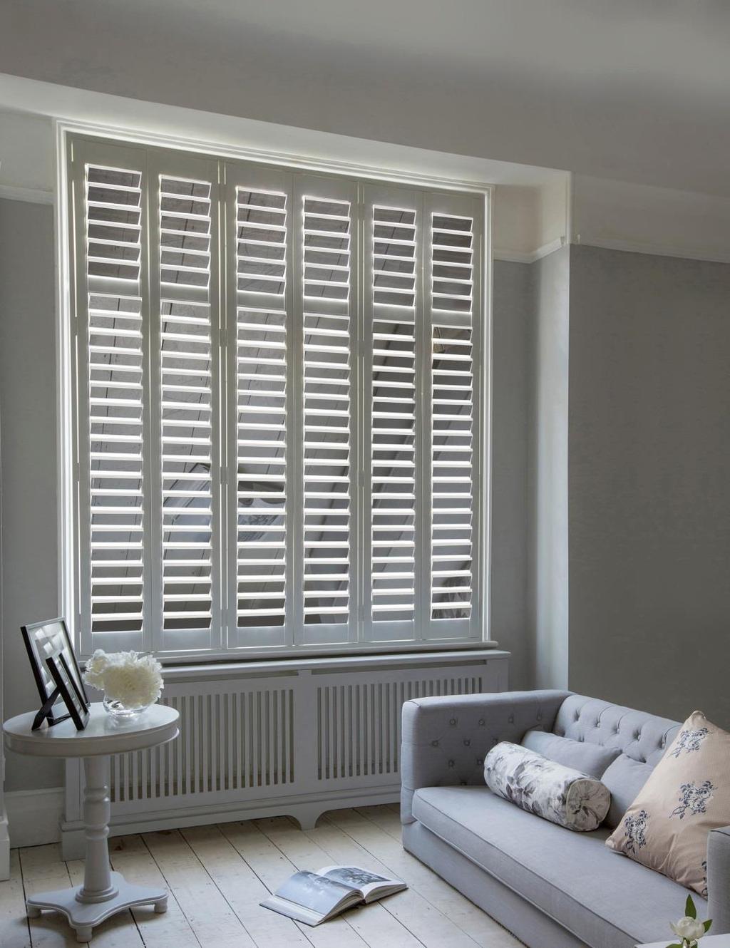 Mirrored Shutters Mirrors are fantastic at brightening up a room by reflecting light to add depth and vibrancy, so Luxaflex mirrored shutters are ideal for rooms that need a little lift, style and