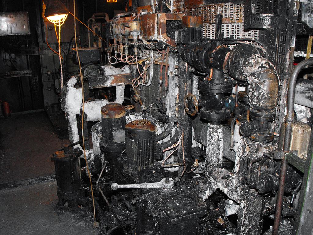 BACKGROUND At approximately 1912 (UTC) on 2 February 2010, a fire broke out in the auxiliary machinery space on board the roll-on roll-off cruise ferry Oscar Wilde.