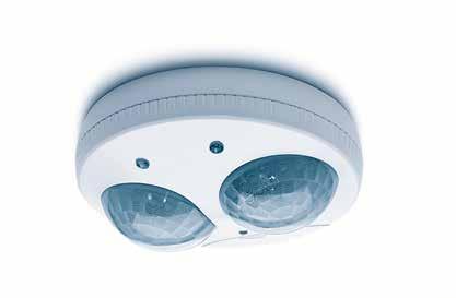 Hager s presence detectors are bright, not only when they switch on but also when they switch off: whilst motion detectors wait until the switch off delay has expired before turning off the lights,